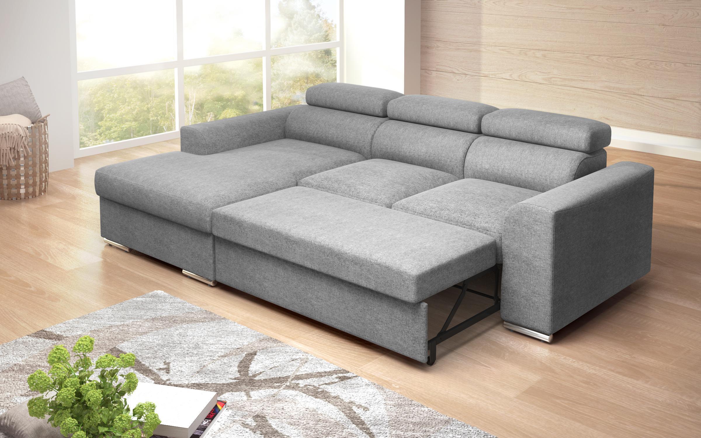 Extendable corner sofa Morgan, grey  12
